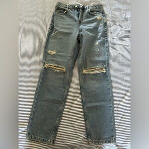 Zara Distressed Skinny Jeans in Blue